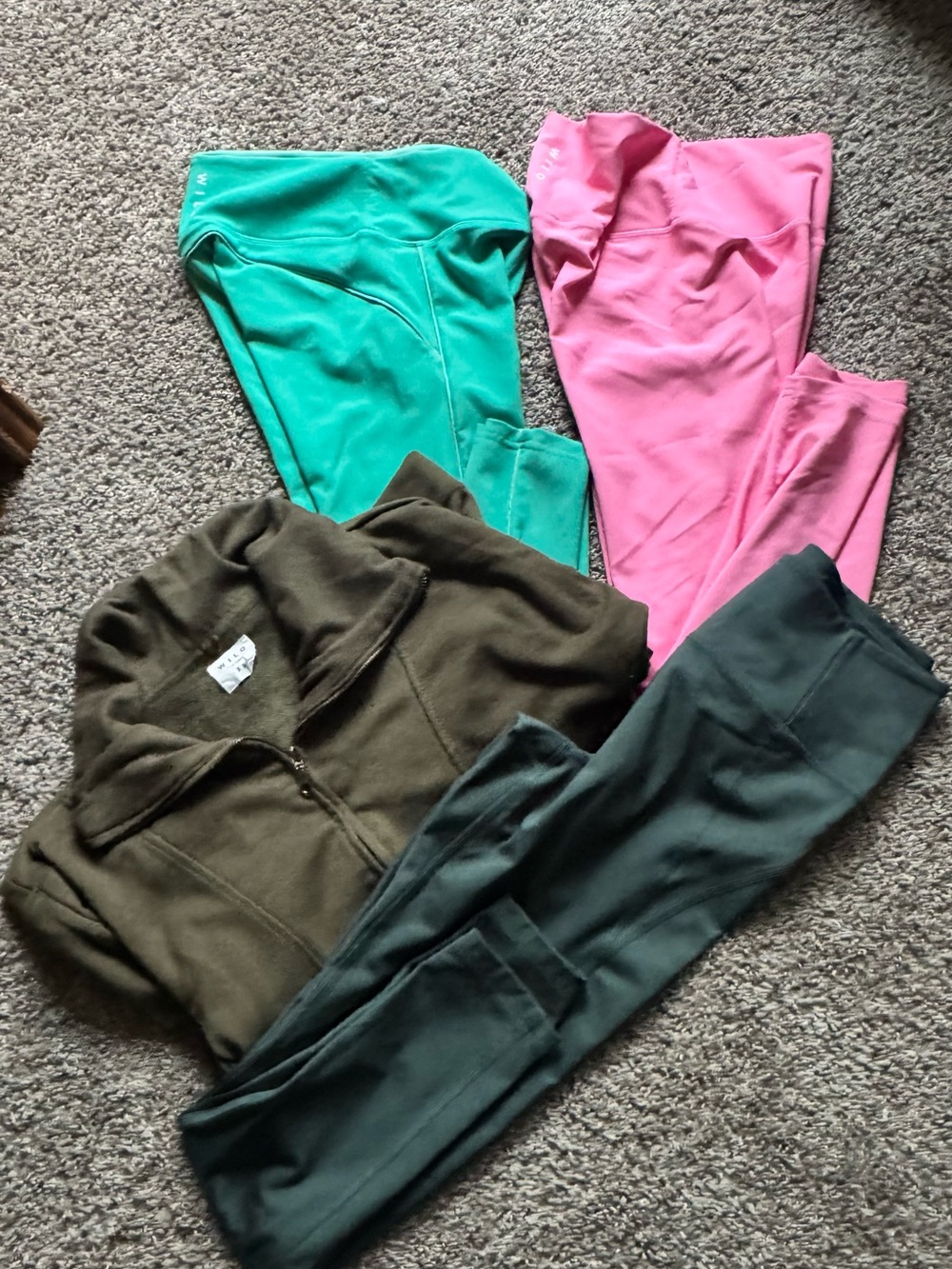 Assorted Women's Leggings Pack — Pink & Teal (3-Pack)